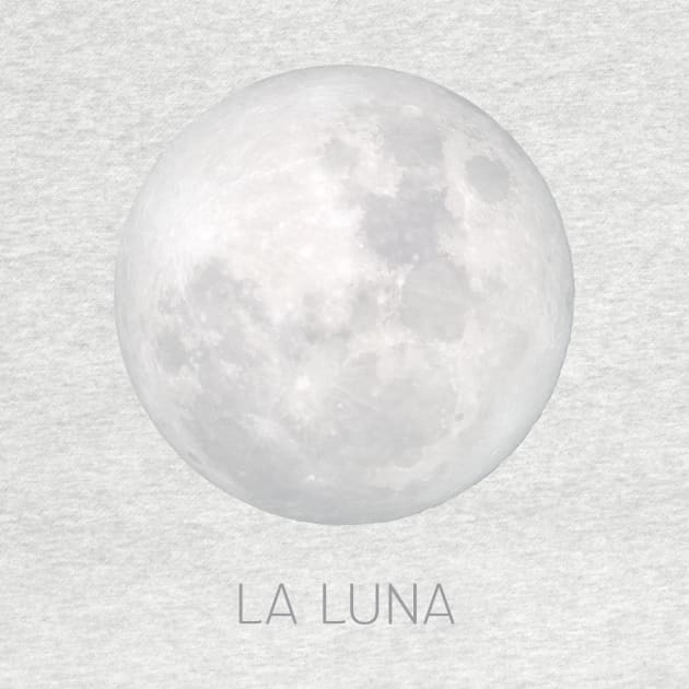 La Luna Full Moon Celestial Art Design by tortagialla